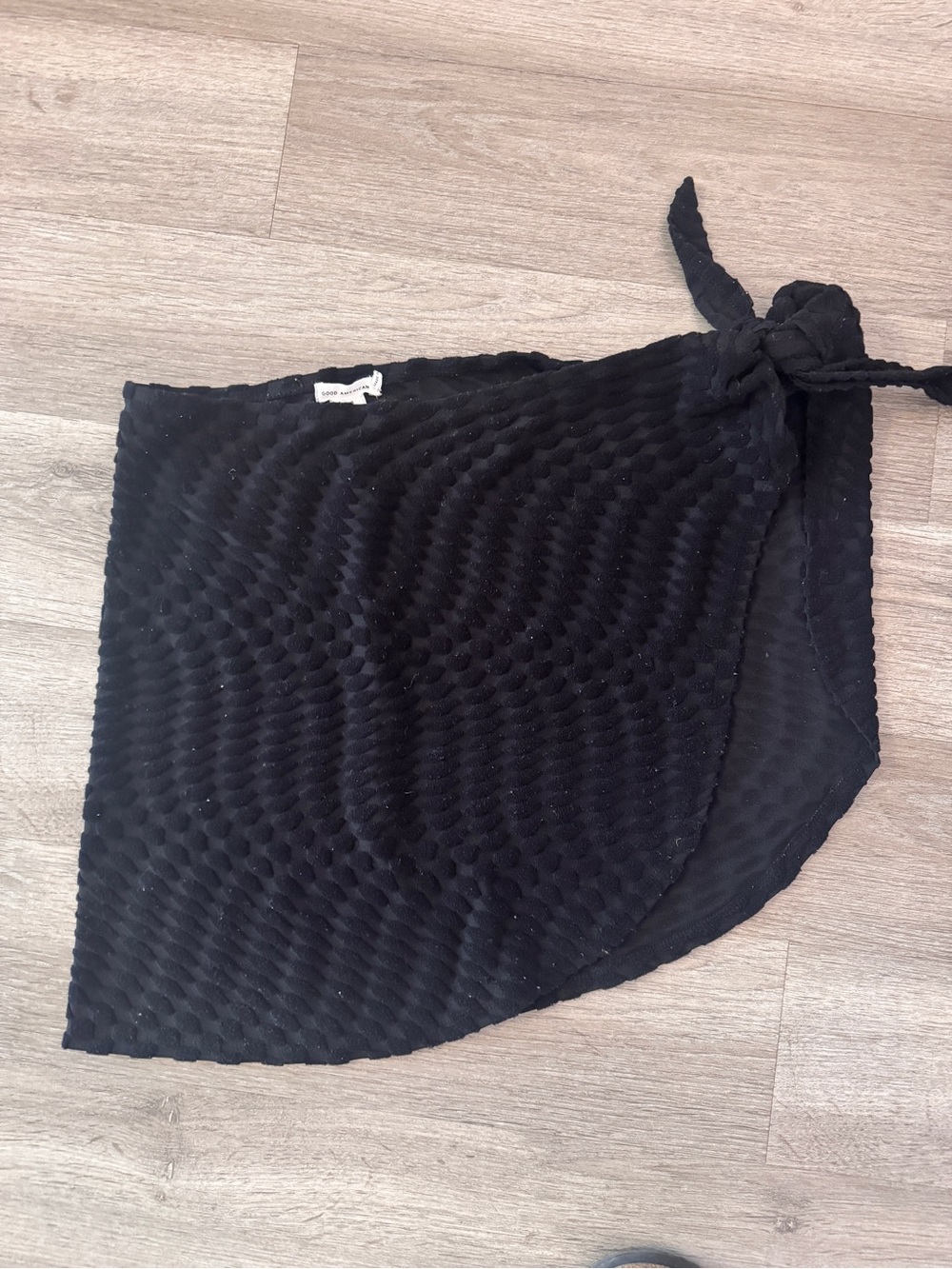 Good American Black Swim Sarong